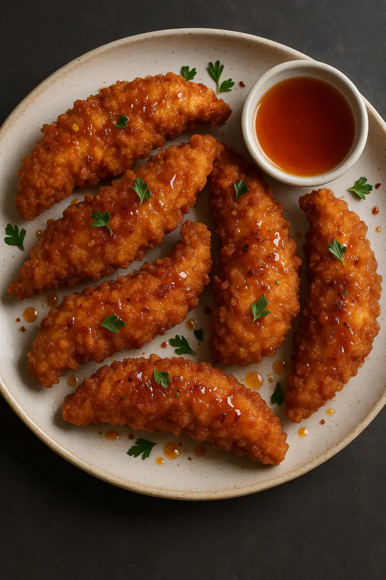 Hot Honey Garlic Chicken Tenders: Sweet Heat Meets Crispy Perfection