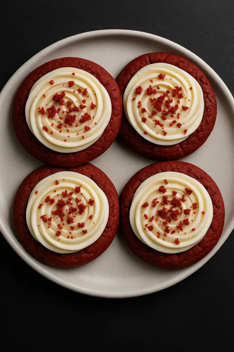 Red Velvet Cream Cookies: Soft, Lush, and Irresistibly Elegant