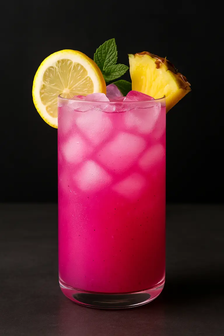 Pineapple Dragonfruit Lemonade: A Tropical Pink Refresher You’ll Crave All Summer