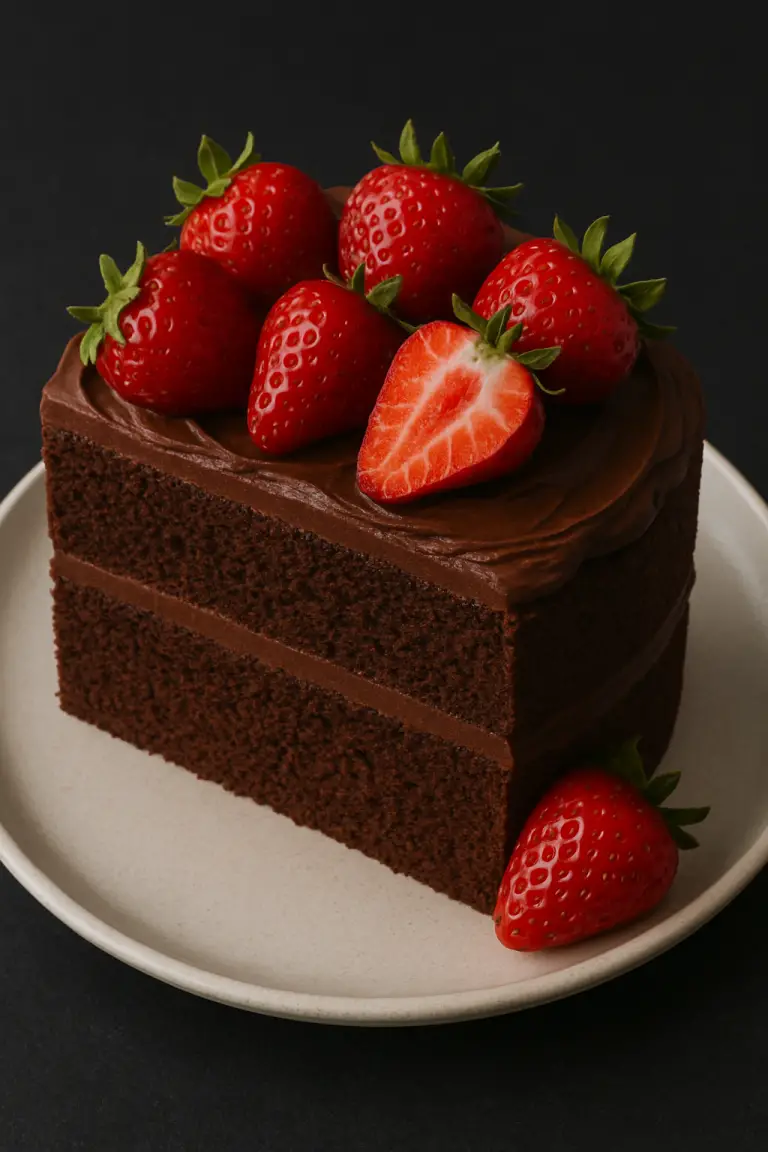 Chocolate Chiffon Strawberry Cake: A Luscious Dessert That’s Light, Dreamy, and Irresistibly Rich