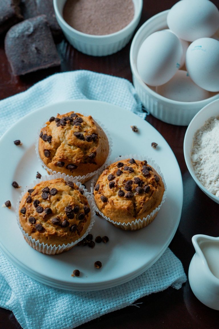 Chocolate Chip Muffins That Are Golden, Fluffy, and Loaded with Chips