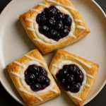 Blueberry Cheesecake Danishes: Buttery, Creamy, and Bursting with Blueberries