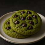Chewy Matcha Cookies with White Chocolate