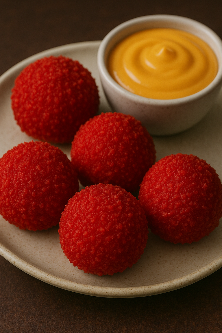 Hot Cheetos Boudin Balls with Spicy Crunch and Creamy Centers