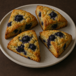 Buttery Blueberry Scones with a Sweet Glaze