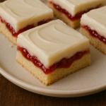 Irresistible Cherry Bars with Sweet Vanilla Frosting