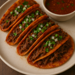 Juicy Birria Tacos with Rich Consommé for Dipping