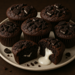 Chocolate Oreo Cookies and Cream Muffins
