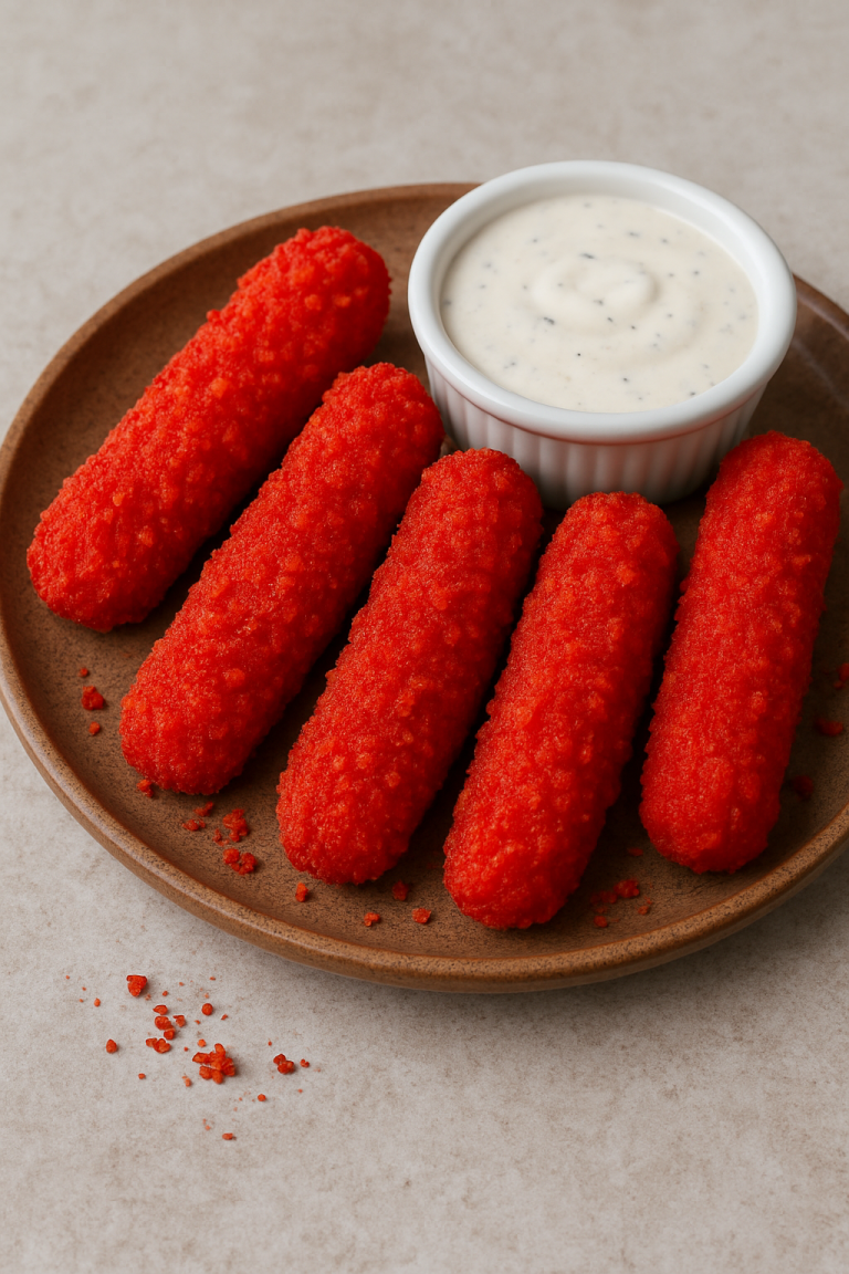 Hot Cheetos Mozzarella Sticks: Spicy, Crunchy, and Cheese-Pull Perfect