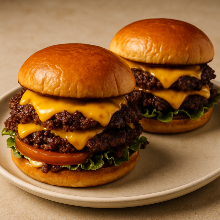 Juicy Smashburger Cheeseburgers