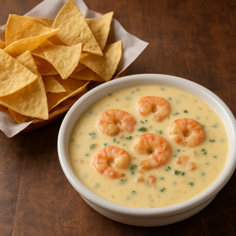 Creamy Shrimp Queso—Spicy, Cheesy, and Loaded with Gulf Flavor