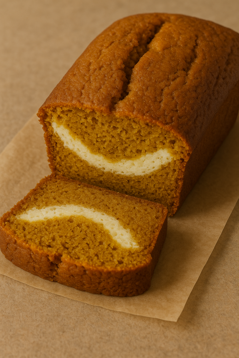 Pumpkin Cream Cheese Bread—Soft, Spiced, and Swirled with Sweet Creaminess