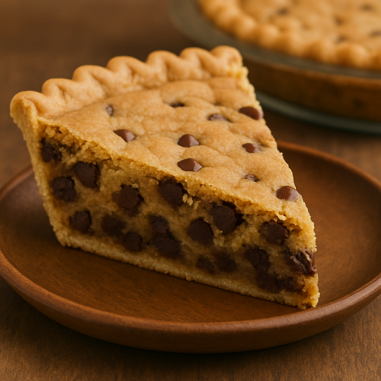 Chocolate Chip Cookie Pie—Warm, Gooey, and Baked in a Buttery Crust