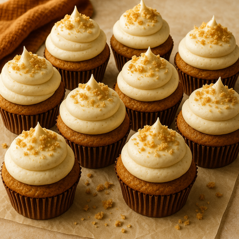 Pumpkin Cupcakes with Brown Butter Cheesecake Frosting—A Fall Dessert Dream Come True