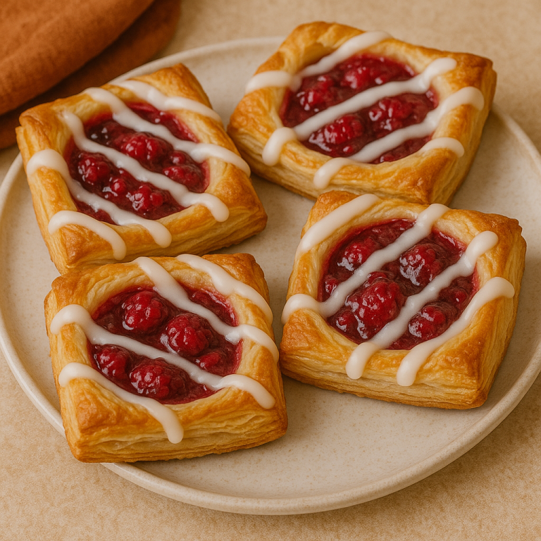 Raspberry Danishes—Flaky, Fruity, and Perfectly Sweet