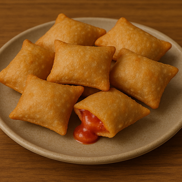 Homemade Pizza Rolls with Crispy Edges and Gooey Centers
