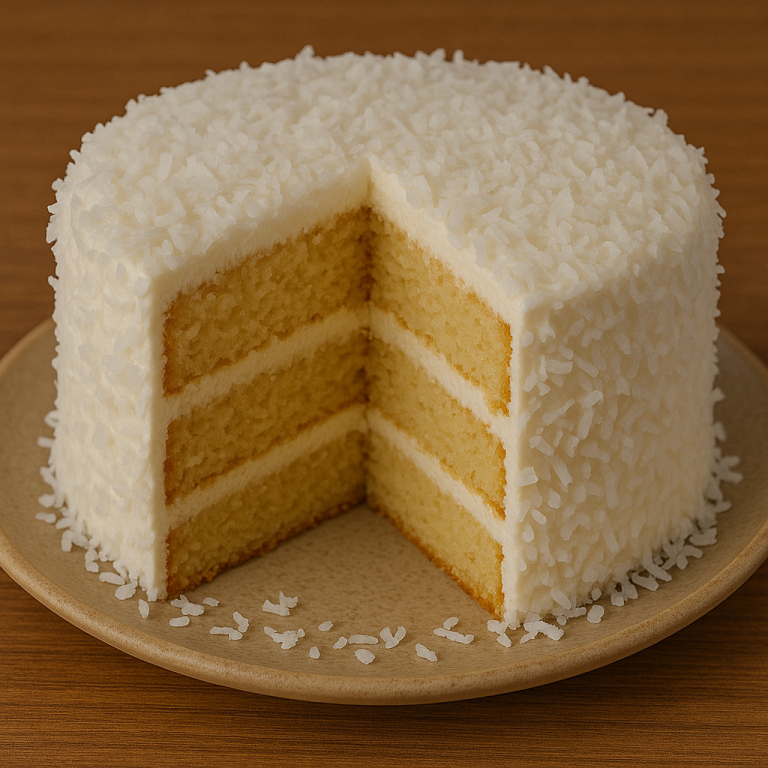 Old-Fashioned Coconut Cake with Creamy Coconut Frosting