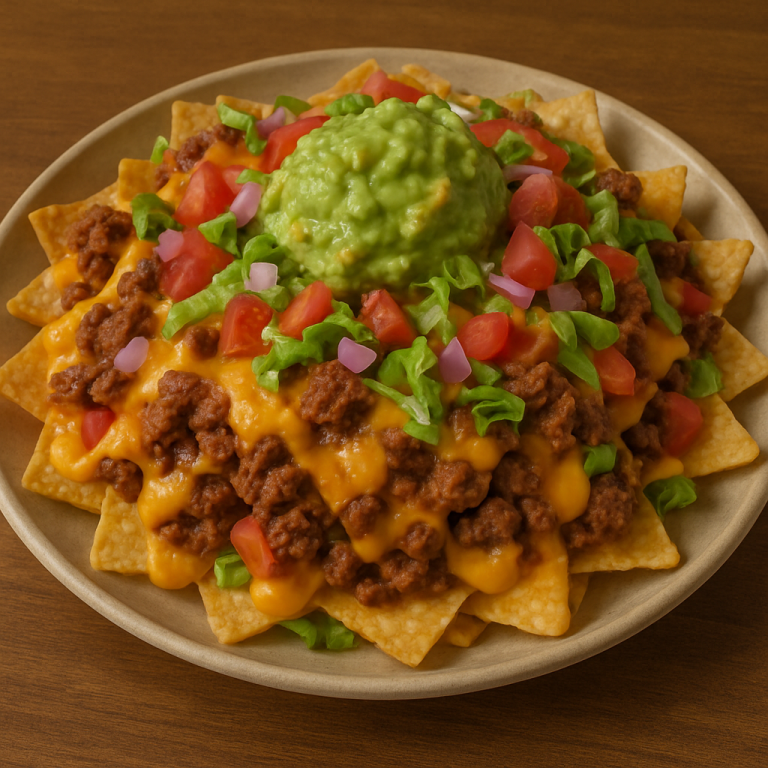 Loaded Nachos—Crispy, Cheesy, and Piled High with Flavor