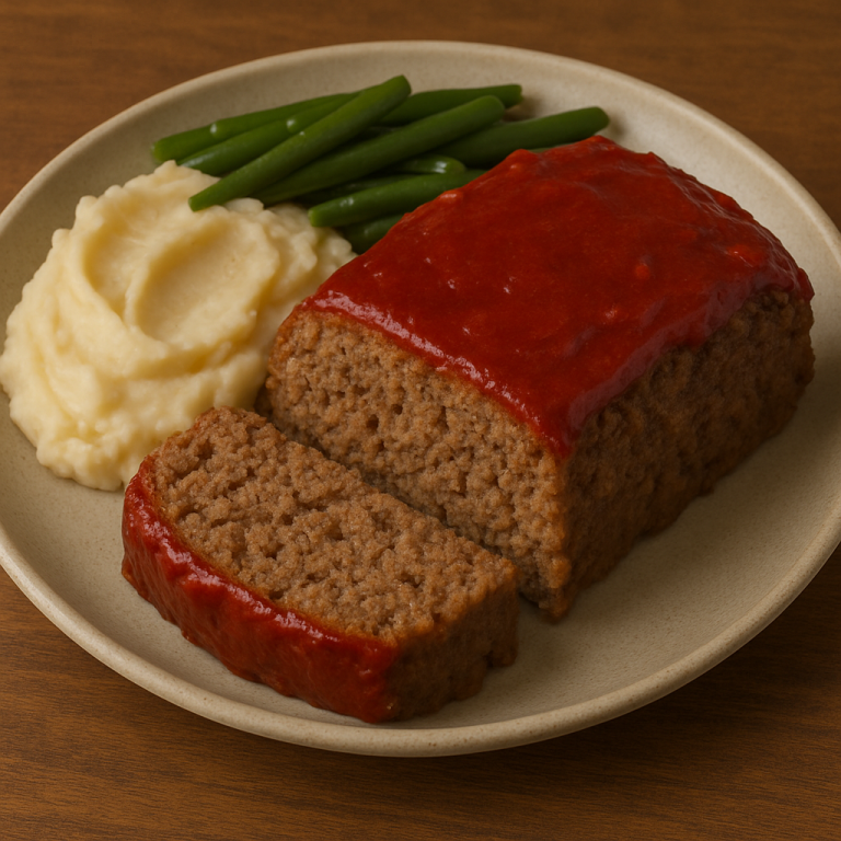Classic Meatloaf—Moist, Savory, and Glazed to Perfection
